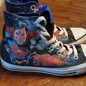 SOLD.......CONVERSE All Stars Superman Sneakers